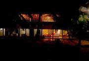 the resort at night